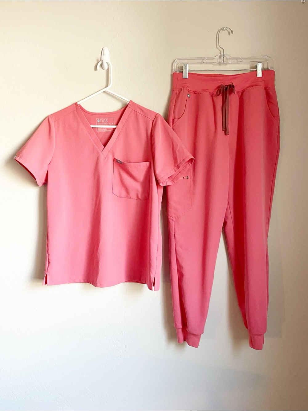 Figs Scrub Set Catarina One Pocket Top Zamora Joggers Limited Edition Quartz M